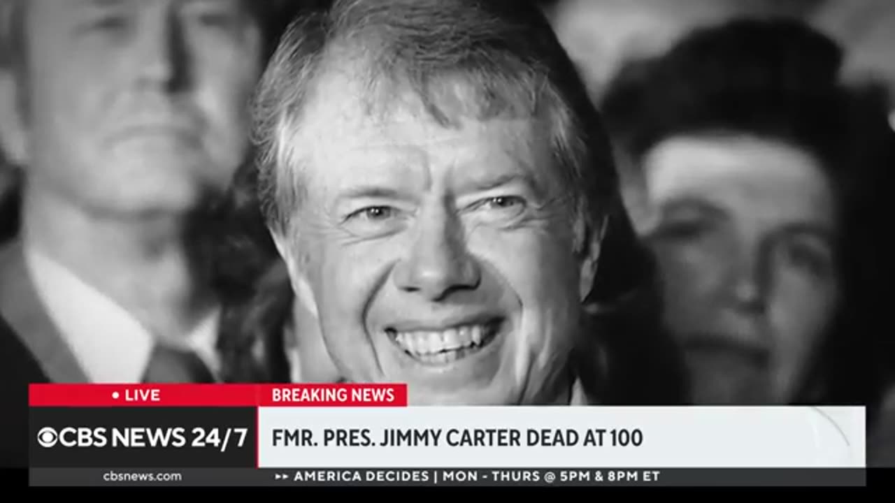 President-elect Donald Trump is reacting to the news of Jimmy Carter's death