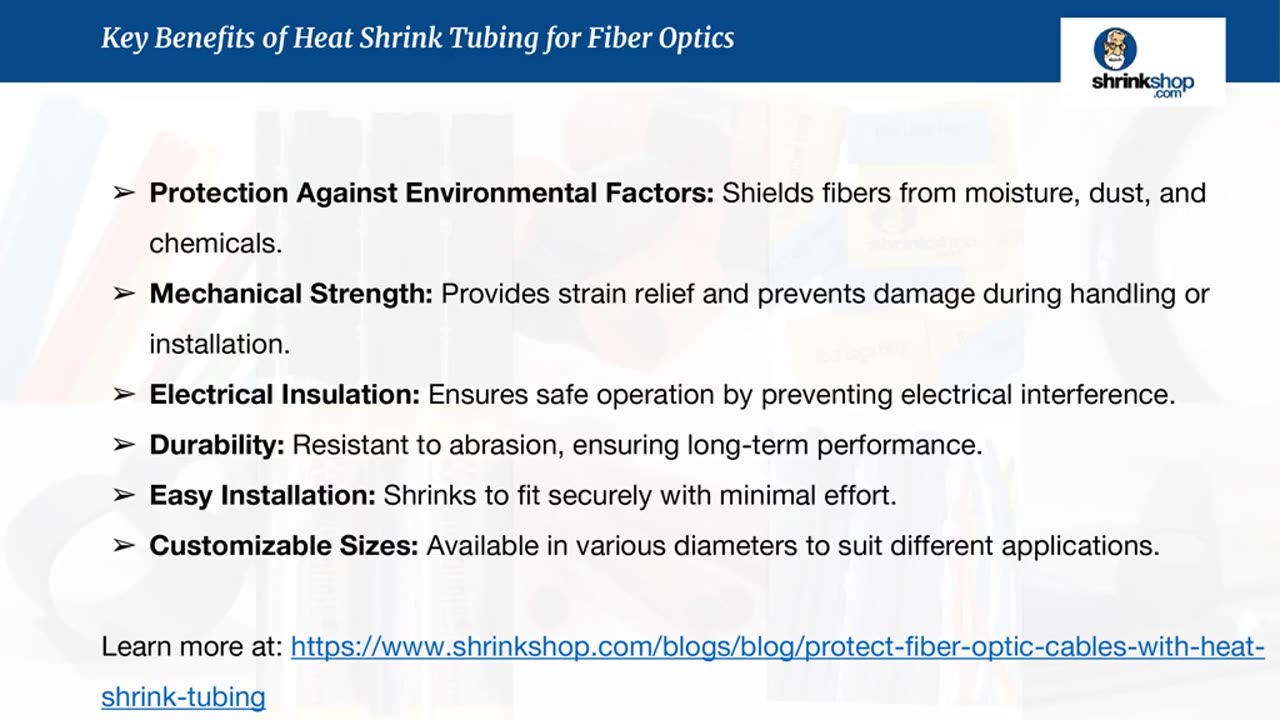 Protect Fiber Optic Cables with Heat Shrink Tubing