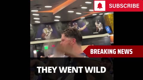 Vikings Locker Room Erupts For Sam Darnold