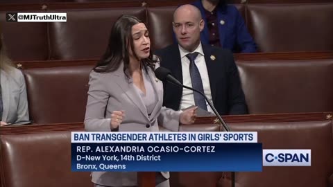 AOC Reacts to the passing of “The Protection of Women and Girls in Sports Act'