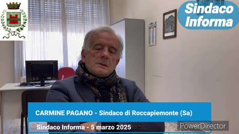 Roccapiemonte (SA) - Aggiornamenti dal sindaco Pagano (05.03.25)