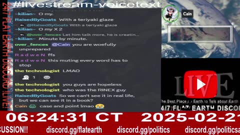 24/7 Flat Earth Discord !LIVE! - The Final Proposition - 2/20/25 - Ep. 2