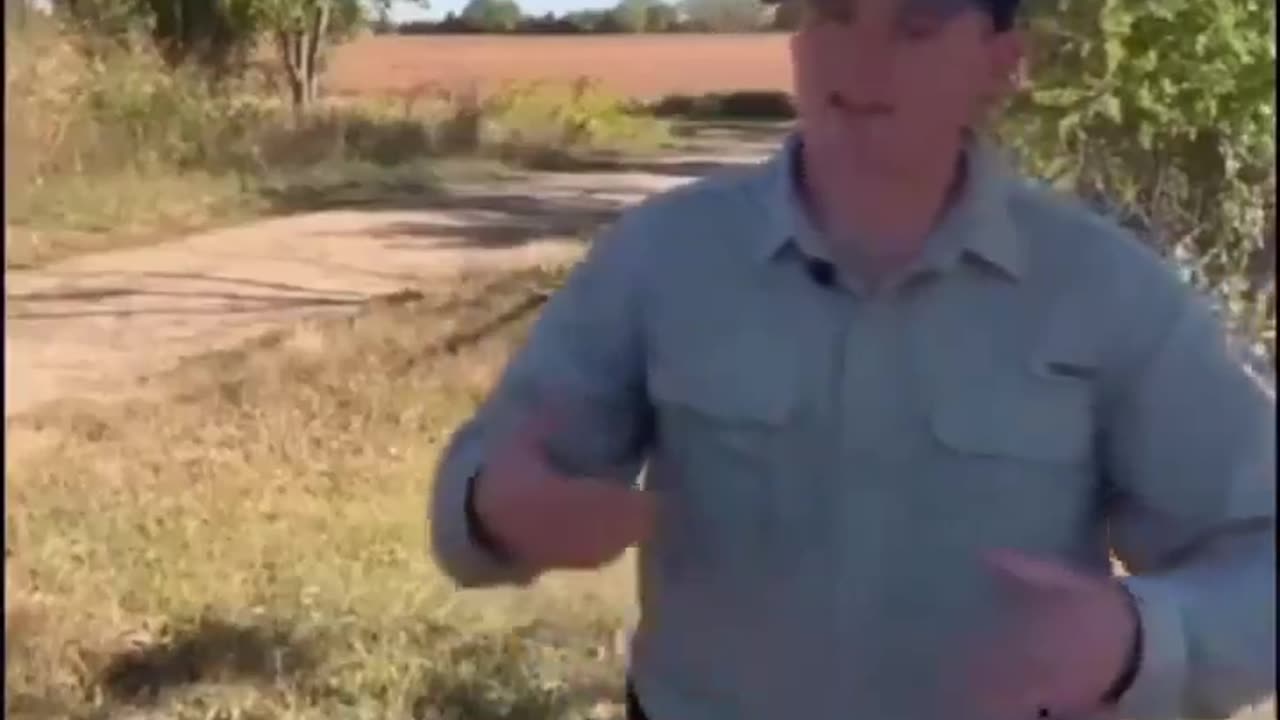 This farmer gives a reporter a schooling on the importance of cows within the natural carbon cycle