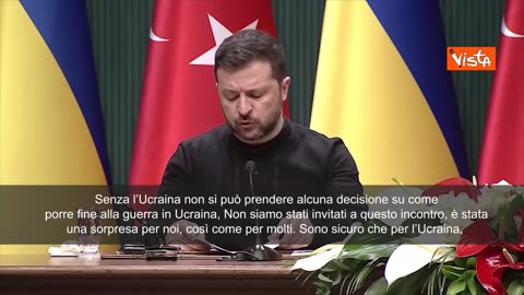 NOTIZIE DAL MONDO Zelensky; “Ucraina deve essere coinvolta nei negoziati,senza di noi nessuna decisione' è fondamentale che qualsiasi negoziato sulla fine della guerra non avvenga alle spalle degli attori chiave.Lo ha detto Zelensky