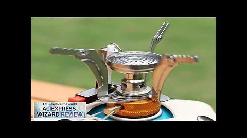 Windproof Portable Mini Backpacking Stove Ultralight Picnic Stove with Piezo Lgnition Gas Review