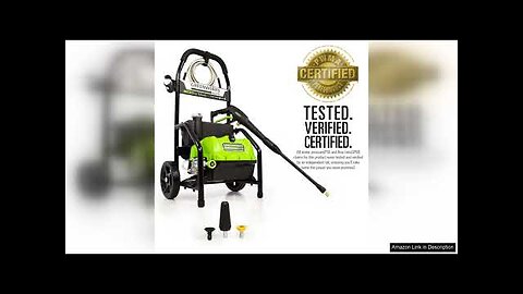 Greenworks PW-1800 1800 PSI 1.1 GPM Electric Pressure Washer Review