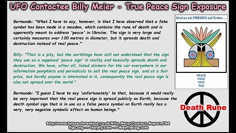 Billy Meier UFO Contact Related Info - Peace and Freedom