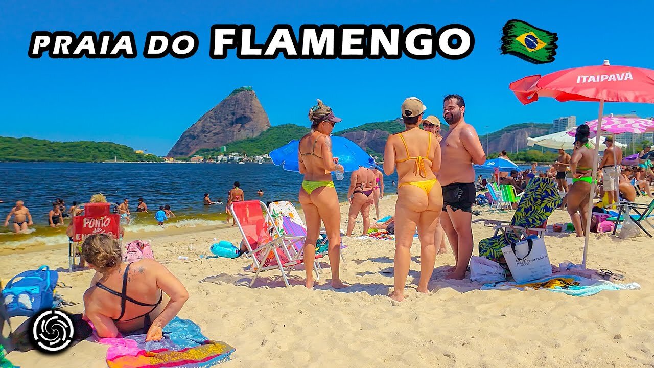 Walking on FLAMENGO BEACH Rio de Janeiro 🇧🇷 Brazil 2025 4K UHD