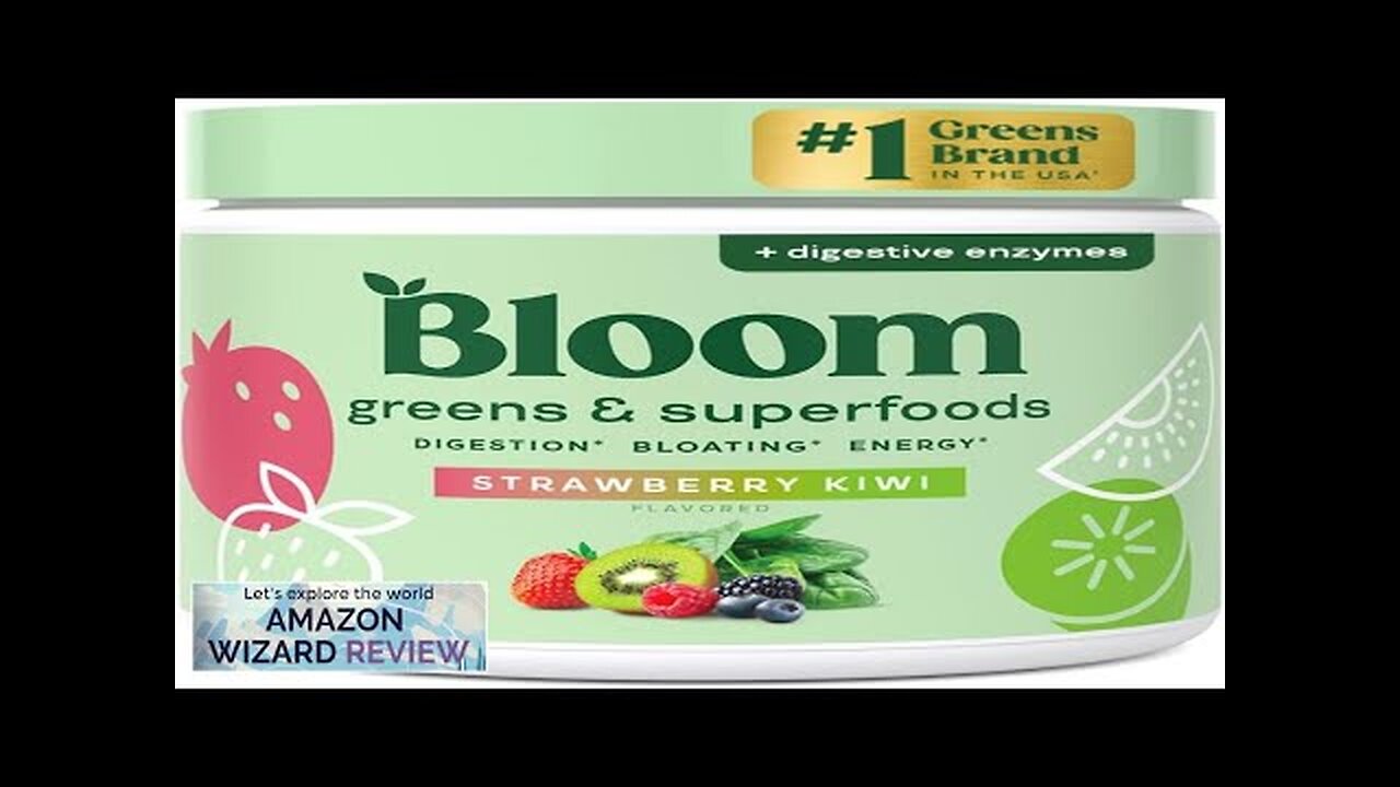 Bloom Nutrition Greens and Superfoods Powder for Digestive Health Greens Powder Digestive Review