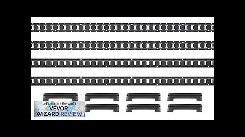 VEVOR E Track Tie Down Rail Kit 2' Steel Rails 4 Pack Review