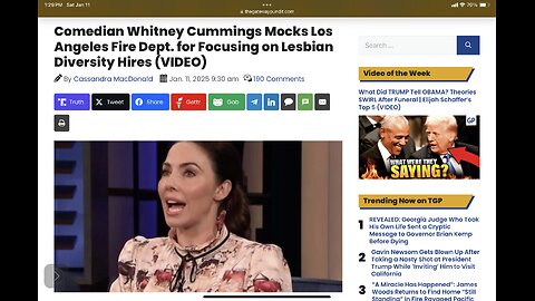 Comedian Whitney Cummings Mocks Los Angeles Fire Dept. for Focusing on Lesbian Diversity Hires