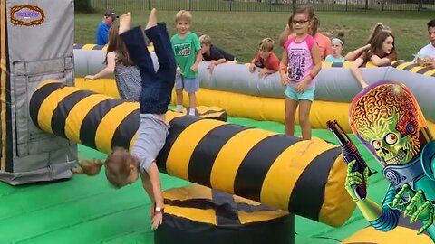 TINY NINJA FAILS FLIP—TODDLER GOES HEAD OVER HEELS IN EPIC OBSTACLE OOPS!