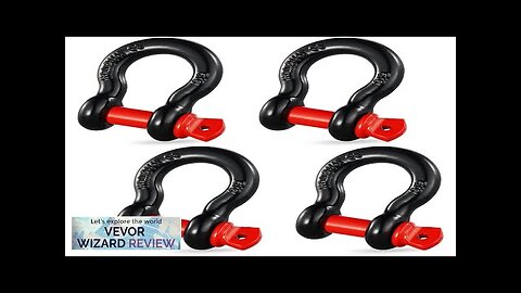 VEVOR 5/8" D-Ring Shackle 4 Pack Alloy Steel Shackles 28660 lbs (13 Review