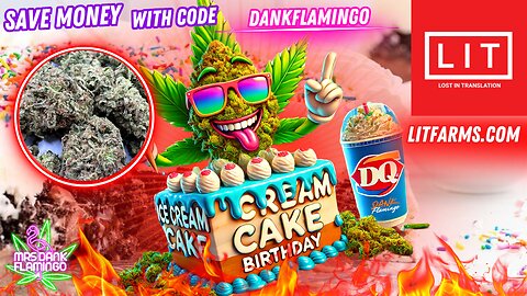 Trying Ice Cream Cake Essential from Lit Farms! Mrs Dank Flamingo Review!!