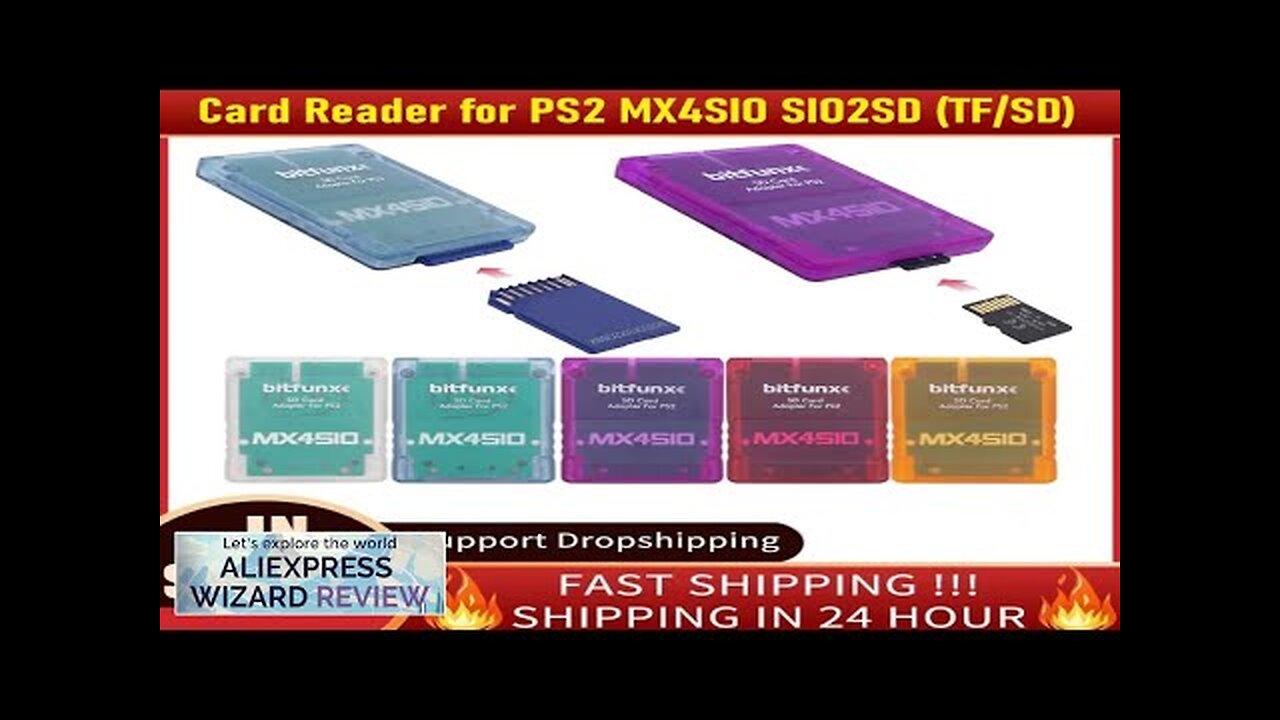 Card Reader for PS2 Playstation 2 MX4SIO SIO2SD Memory Card Adapter Review