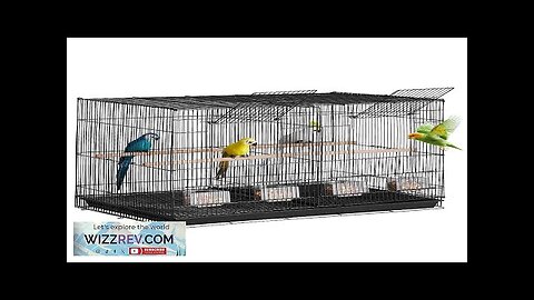 VEVOR Bird Flight Cage with Divider 18 in Small Metal Parakeet Cage Review