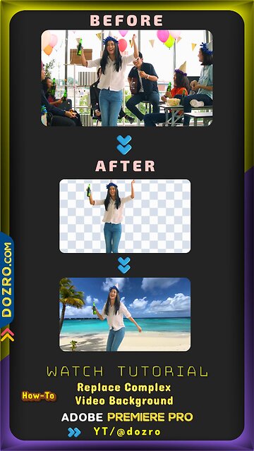 How to replace video background in premiere pro through mask tracking and keyframe tutorial
