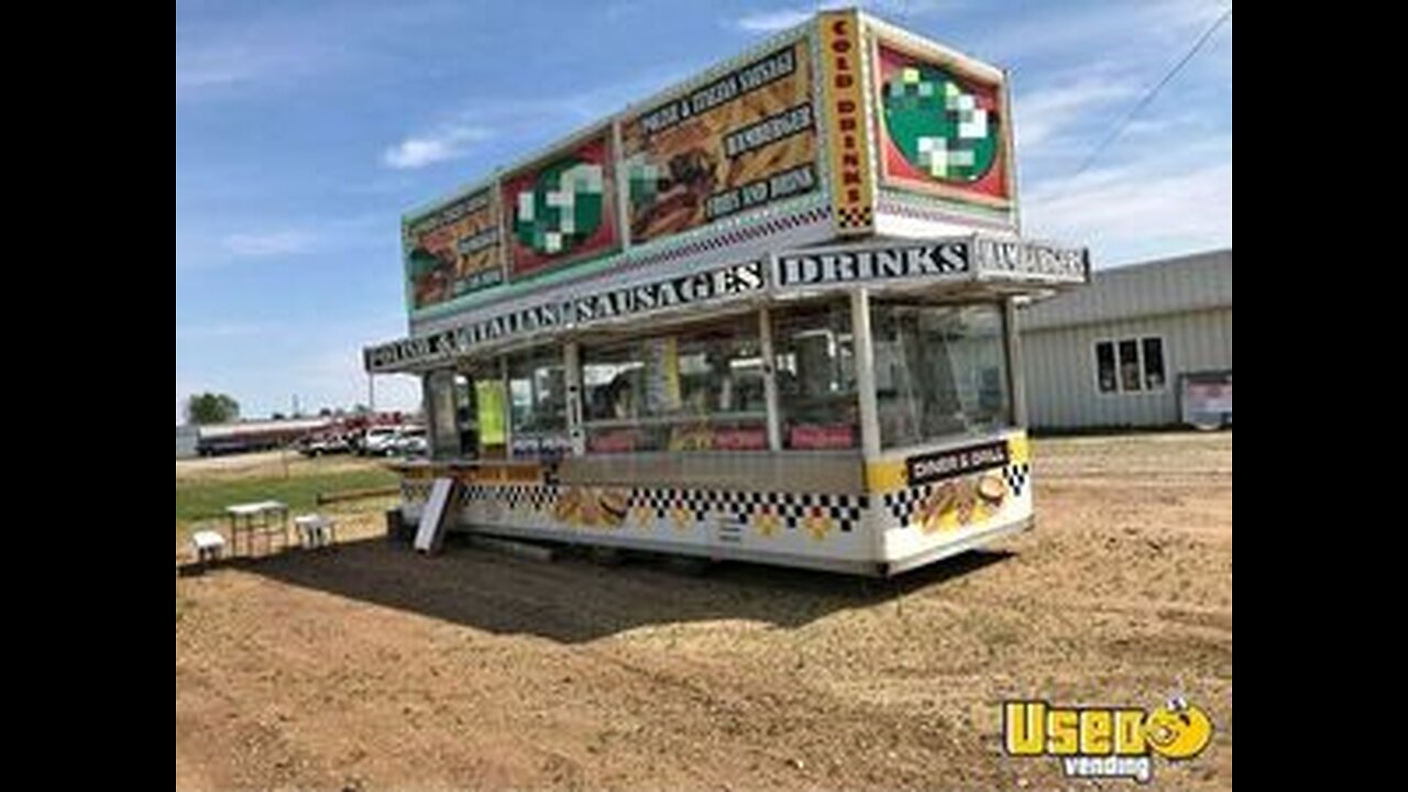 Eye Catching - Carnival Style Kitchen Food Trailer | Concession Trailer for Sale in Illinois!