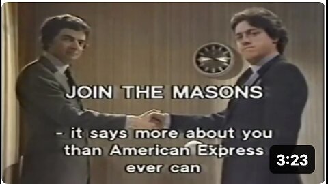 Not the Nine O'Clock News - The Apology, Freemasons Skit (1980), Rowan Atkinson - 'Illuminati'