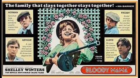 BLOODY MAMA (1970) Shelley Winters, Bruce Dern, Robert De Niro movie trailer