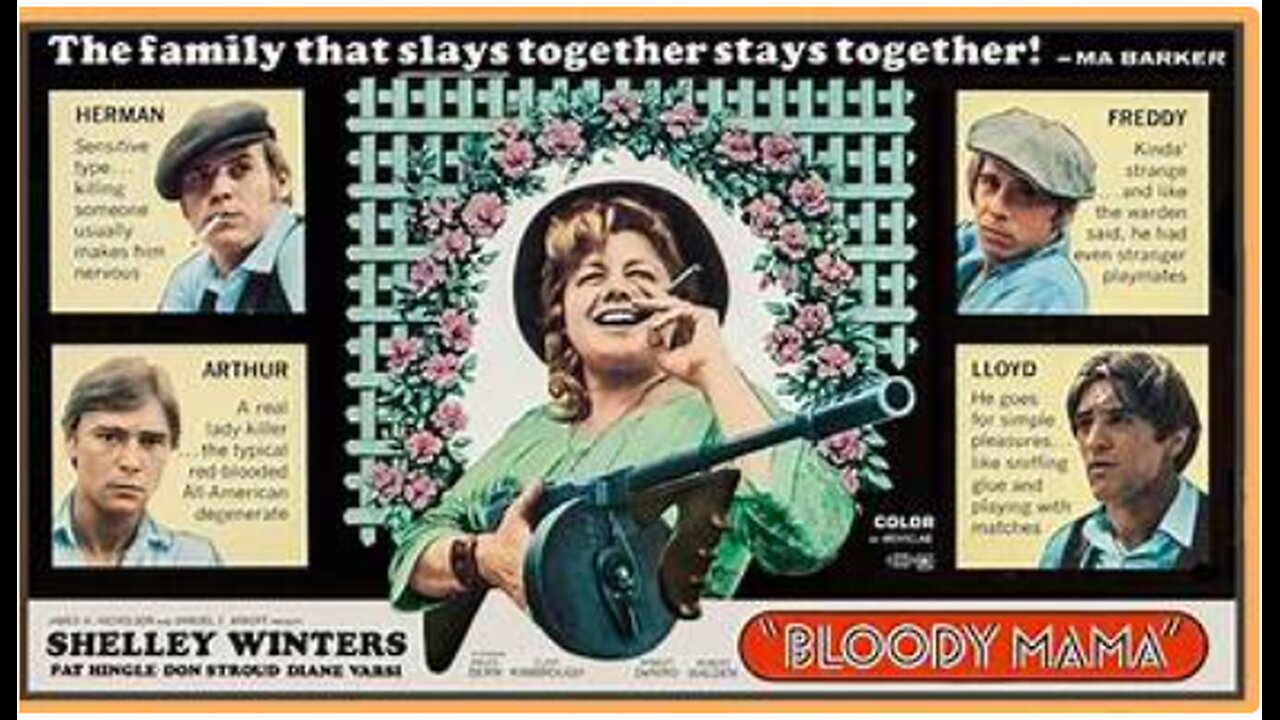 BLOODY MAMA (1970) Shelley Winters, Bruce Dern, Robert De Niro movie trailer