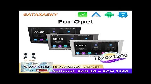 GATAXASKY 8"Car Android Radio Multimedia For Opel Vauxhall Astra H G J Review