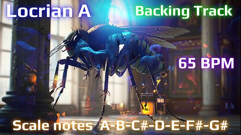 Backing Track Jam in Locrian A Mode