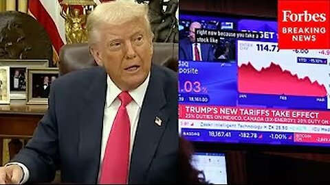 Trump Asked Point Blank About Why The Stock Market Is 'Spooked' Amid Tariff Uncertainty