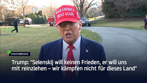 Trump: "Selenskij will keinen Frieden, er will uns mit reinziehen"