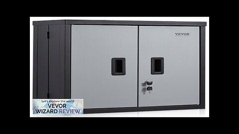 VEVOR Foldable Wall Cabinet Metal Garage Cabinet Wall Mounted 26” Small Cabinet Review