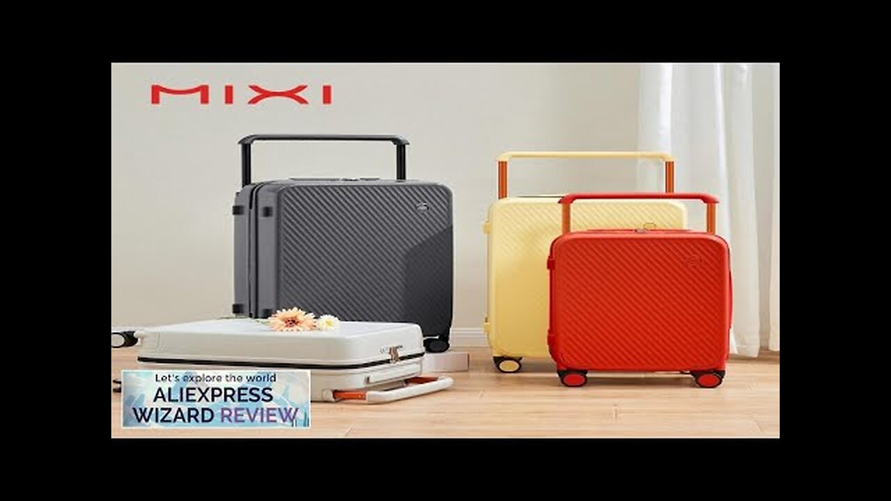 Mixi Gorgeous Wide Handle Suitcase 24" Travel Luggage Rolling Wheels Women Men Review