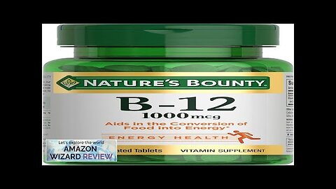 Nature's Bounty Vitamin B12 1000mcg Supports Energy Metabolism and Nervous System Health Review