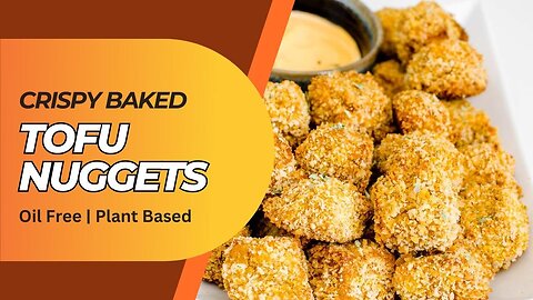 Baked Vegan Tofu Nuggets Healthy and Delicious Snack! #vegan #tofu #nuggets #health