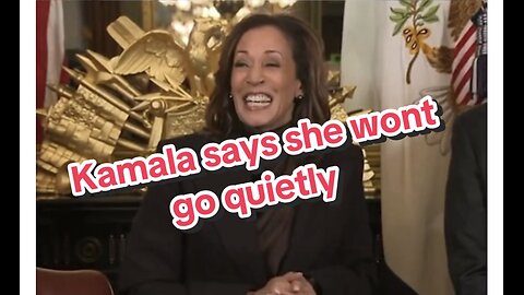 KAMALA HARRIS SAYS SHE ISNT GOING ANYWHERE