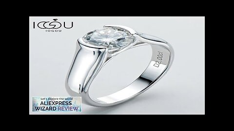 IOGOU 2ct Moissanite Diamond Solitiare Engagement Rings For Women 100% 925 Sterling Review