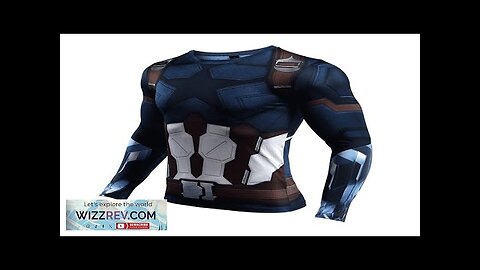 Marvel Captain America Long Sleeve Cosplay Compression Shirt Review