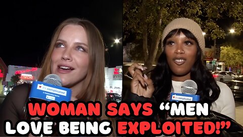Black Queen Says "Men Are Lonely" and White Snow Bunny Says "Men Love Being Exploited"