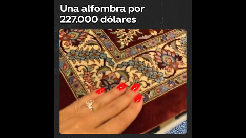 Esta alfombra de pura seda hecha a mano tiene un precio de 227.000 dólares