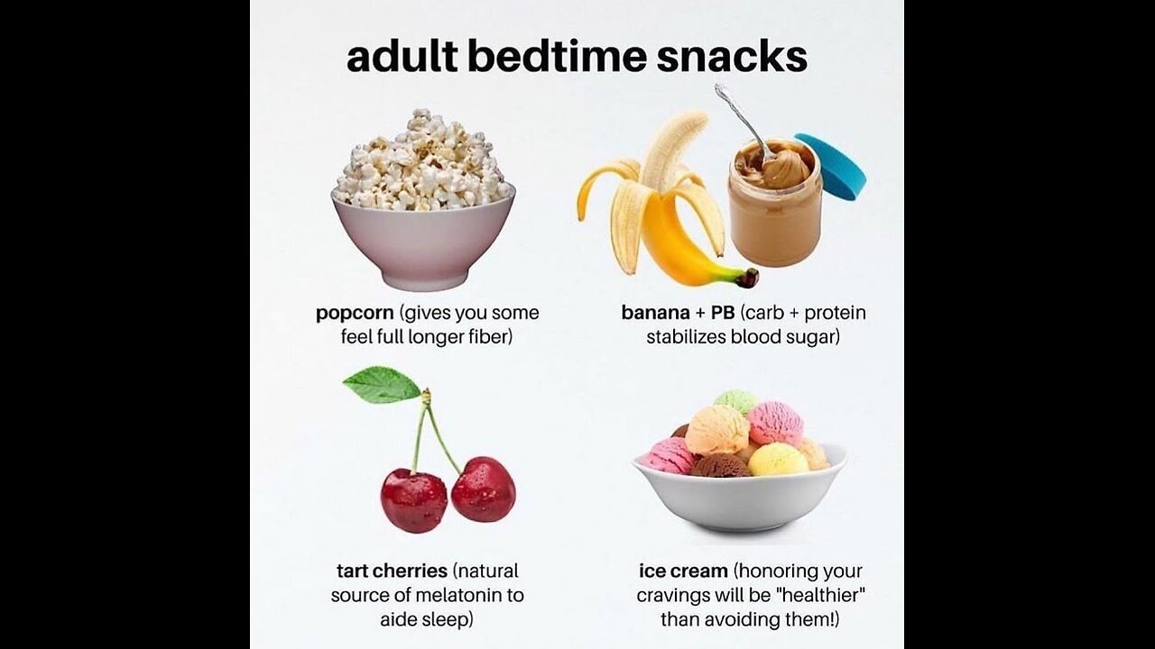 Adult bedtime snacks