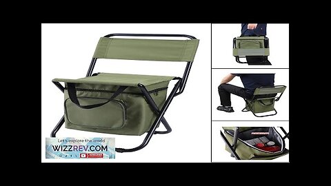 Portable outdoor folding ice pack chair with storage bag and backrest insulation Review