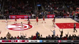 Ice Trae Strikes Again! 🧊 Halfcourt bomb for the @ATLHawks