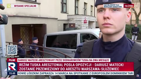 Dariusz Matecki aresztowany przez reżim Tuska na 2 miesiące!