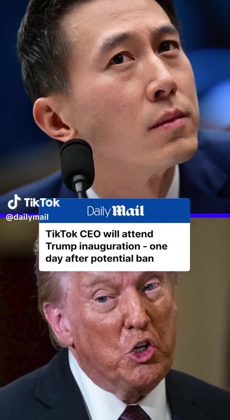 TikTok CEO will attend 45+ Inauguration