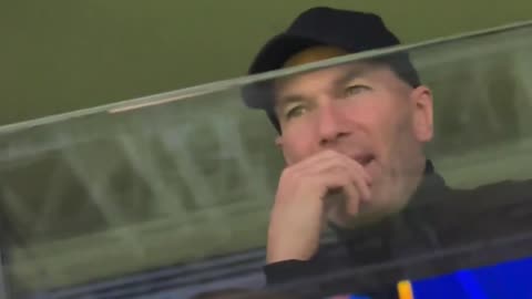 Zinedine Zidane's reaction to Kylian Mbappe's goal