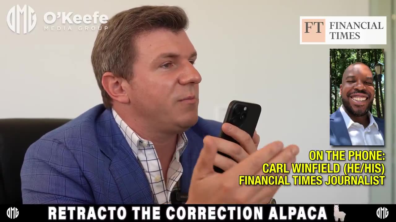 James O'Keefe vs Financial Times meltdown