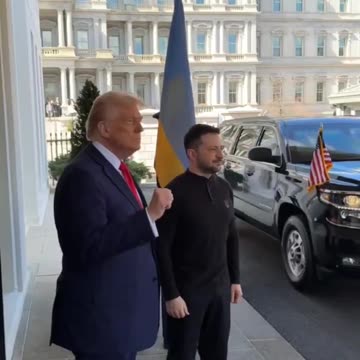Trump receive Zelensky.