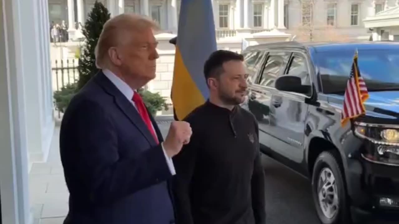 Trump receive Zelensky.