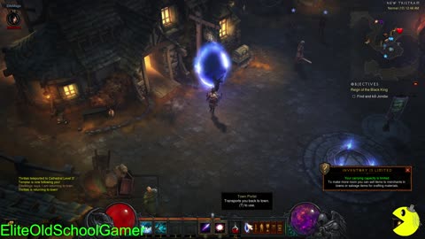 Diablo 3 - Sorceress Walk-through - Act I - Levels 7-10 - Kill the Skeleton King - March 2025