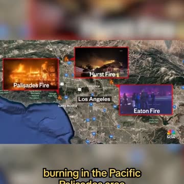 THREE MAJOR WILDFIRES SPREADING IN LOS ANGELES