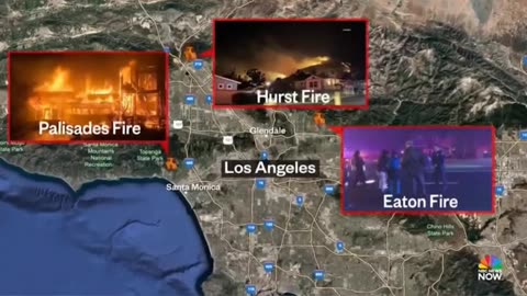 THREE MAJOR WILDFIRES SPREADING IN LOS ANGELES